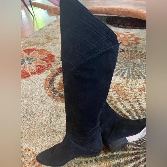 Not Doen VIA SPIGA Suede over the knee boots 5.5 - Picture 2 of 4